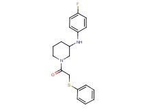 N-(4-fluorophenyl)-1-[(phenylthio)acetyl]-3-piperidinamine