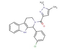 1-(3-chlorophenyl)-2-[(1,5-dimethyl-1H-pyrazol-3-yl)carbonyl]-2,3,4,9-tetrahydro-1H-beta-carboline