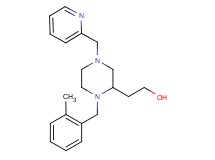 2-[1-(2-methylbenzyl)-4-(2-pyridinylmethyl)-2-piperazinyl]ethanol