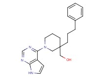 [3-(3-phenylpropyl)-1-(7H-pyrrolo[2,3-d]pyrimidin-4-yl)piperidin-3-yl]methanol