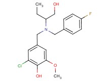 2-chloro-4-({(4-fluorobenzyl)[1-(hydroxymethyl)propyl]amino}methyl)-6-methoxyphenol