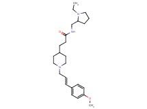 N-[(1-ethyl-2-pyrrolidinyl)methyl]-3-{1-[(2E)-3-(4-methoxyphenyl)-2-propen-1-yl]-4-piperidinyl}propanamide