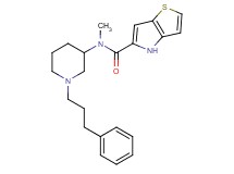 N-methyl-N-[1-(3-phenylpropyl)-3-piperidinyl]-4H-thieno[3,2-b]pyrrole-5-carboxamide