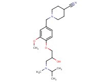 1-(4-{2-hydroxy-3-[isopropyl(methyl)amino]propoxy}-3-methoxybenzyl)piperidine-4-carbonitrile
