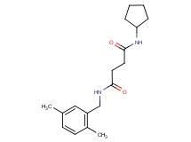 N-cyclopentyl-N'-(2,5-dimethylbenzyl)succinamide