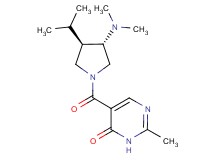 5-{[(3S*,4R*)-3-(dimethylamino)-4-isopropyl-1-pyrrolidinyl]carbonyl}-2-methyl-4(3H)-pyrimidinone