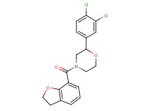 2-(3,4-dichlorophenyl)-4-(2,3-dihydro-1-benzofuran-7-ylcarbonyl)morpholine