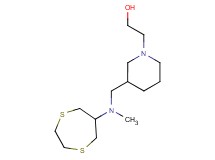 2-(3-{[1,4-dithiepan-6-yl(methyl)amino]methyl}piperidin-1-yl)ethanol