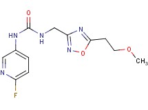N-(6-fluoropyridin-3-yl)-N'-{[5-(2-methoxyethyl)-1,2,4-oxadiazol-3-yl]methyl}urea