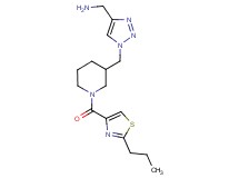 {[1-({1-[(2-propyl-1,3-thiazol-4-yl)carbonyl]-3-piperidinyl}methyl)-1H-1,2,3-triazol-4-yl]methyl}amine trifluoroacetate