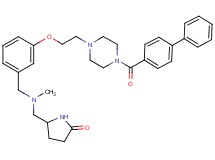 5-{[(3-{2-[4-(4-biphenylylcarbonyl)-1-piperazinyl]ethoxy}benzyl)(methyl)amino]methyl}-2-pyrrolidinone