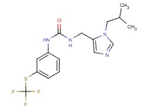 N-[(1-isobutyl-1H-imidazol-5-yl)methyl]-N'-{3-[(trifluoromethyl)thio]phenyl}urea