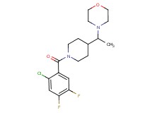 4-{1-[1-(2-chloro-4,5-difluorobenzoyl)-4-piperidinyl]ethyl}morpholine