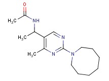 N-{1-[2-(1-azocanyl)-4-methyl-5-pyrimidinyl]ethyl}acetamide