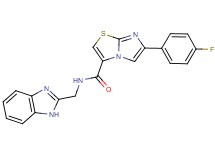 N-(1H-benzimidazol-2-ylmethyl)-6-(4-fluorophenyl)imidazo[2,1-b][1,3]thiazole-3-carboxamide