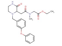 ethyl N-methyl-N-{[3-oxo-1-(3-phenoxybenzyl)-2-piperazinyl]acetyl}glycinate