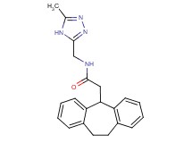 2-(10,11-dihydro-5H-dibenzo[a,d][7]annulen-5-yl)-N-[(5-methyl-4H-1,2,4-triazol-3-yl)methyl]acetamide