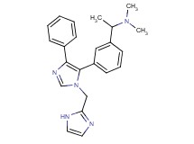 (1-{3-[1-(1H-imidazol-2-ylmethyl)-4-phenyl-1H-imidazol-5-yl]phenyl}ethyl)dimethylamine
