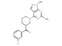 (3-chlorophenyl)[1-(1,6-dimethyl-1H-pyrazolo[3,4-d]pyrimidin-4-yl)piperidin-3-yl]methanone