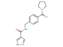 N-[4-(pyrrolidin-1-ylcarbonyl)benzyl]-1H-pyrazole-4-carboxamide