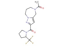 5-acetyl-2-{[2-(trifluoromethyl)pyrrolidin-1-yl]carbonyl}-5,6,7,8-tetrahydro-4H-pyrazolo[1,5-a][1,4]diazepine