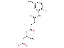 3-({4-[(2-fluoro-5-methylphenyl)amino]-4-oxobutanoyl}amino)butanoic acid