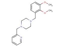 1-(2,3-dimethoxybenzyl)-4-(2-pyridinylmethyl)piperazine bis(trifluoroacetate)