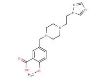 2-methoxy-5-({4-[2-(1H-1,2,4-triazol-1-yl)ethyl]piperazin-1-yl}methyl)benzoic acid