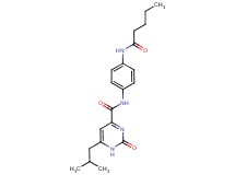 6-isobutyl-2-oxo-N-[4-(pentanoylamino)phenyl]-1,2-dihydropyrimidine-4-carboxamide