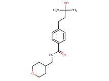 4-(3-hydroxy-3-methylbutyl)-N-(tetrahydro-2H-pyran-4-ylmethyl)benzamide