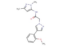 N-(1,3-dimethyl-1H-pyrazol-5-yl)-2-[4-(2-methoxyphenyl)-1H-pyrazol-1-yl]acetamide