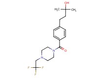 2-methyl-4-(4-{[4-(2,2,2-trifluoroethyl)-1-piperazinyl]carbonyl}phenyl)-2-butanol