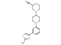 1'-[3-(2-methyl-1,3-thiazol-4-yl)phenyl]-1,4'-bipiperidine-3-carbonitrile