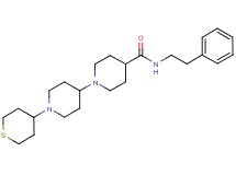 N-(2-phenylethyl)-1'-(tetrahydro-2H-thiopyran-4-yl)-1,4'-bipiperidine-4-carboxamide
