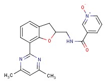 N-{[7-(4,6-dimethyl-2-pyrimidinyl)-2,3-dihydro-1-benzofuran-2-yl]methyl}nicotinamide 1-oxide