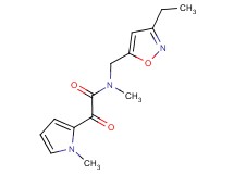 N-[(3-ethylisoxazol-5-yl)methyl]-N-methyl-2-(1-methyl-1H-pyrrol-2-yl)-2-oxoacetamide