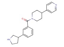 4-{1-[3-(3-pyrrolidinyl)benzoyl]-4-piperidinyl}pyridine