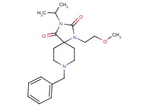 8-benzyl-3-isopropyl-1-(2-methoxyethyl)-1,3,8-triazaspiro[4.5]decane-2,4-dione