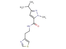 3-isopropyl-1-methyl-N-[2-(1,3-thiazol-4-yl)ethyl]-1H-pyrazole-5-carboxamide