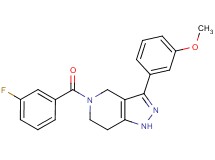 5-(3-fluorobenzoyl)-3-(3-methoxyphenyl)-4,5,6,7-tetrahydro-1H-pyrazolo[4,3-c]pyridine