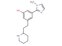 3-(1-methyl-1H-imidazol-2-yl)-5-(2-piperidin-2-ylethyl)phenol