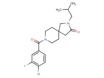 8-(4-chloro-3-fluorobenzoyl)-2-isobutyl-2,8-diazaspiro[4.5]decan-3-one