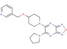 5-[4-(3-pyridinylmethoxy)-1-piperidinyl]-6-(1-pyrrolidinyl)[1,2,5]oxadiazolo[3,4-b]pyrazine