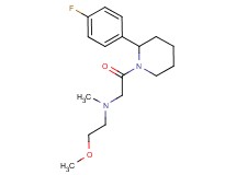 2-[2-(4-fluorophenyl)-1-piperidinyl]-N-(2-methoxyethyl)-N-methyl-2-oxoethanamine