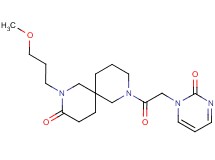 2-(3-methoxypropyl)-8-[(2-oxo-1(2H)-pyrimidinyl)acetyl]-2,8-diazaspiro[5.5]undecan-3-one