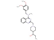 1-[1-({4-[(3,4-dimethoxybenzyl)(methyl)amino]-2-quinazolinyl}methyl)-4-piperidinyl]-1-propanol