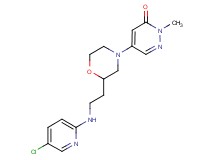 5-(2-{2-[(5-chloro-2-pyridinyl)amino]ethyl}-4-morpholinyl)-2-methyl-3(2H)-pyridazinone