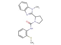 2-(1-methyl-1H-benzimidazol-2-yl)-N-[2-(methylthio)phenyl]-1-pyrrolidinecarboxamide