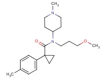 N-(3-methoxypropyl)-1-(4-methylphenyl)-N-(1-methyl-4-piperidinyl)cyclopropanecarboxamide