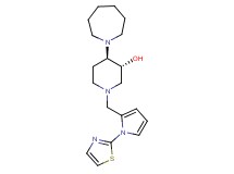(3R*,4R*)-4-(1-azepanyl)-1-{[1-(1,3-thiazol-2-yl)-1H-pyrrol-2-yl]methyl}-3-piperidinol